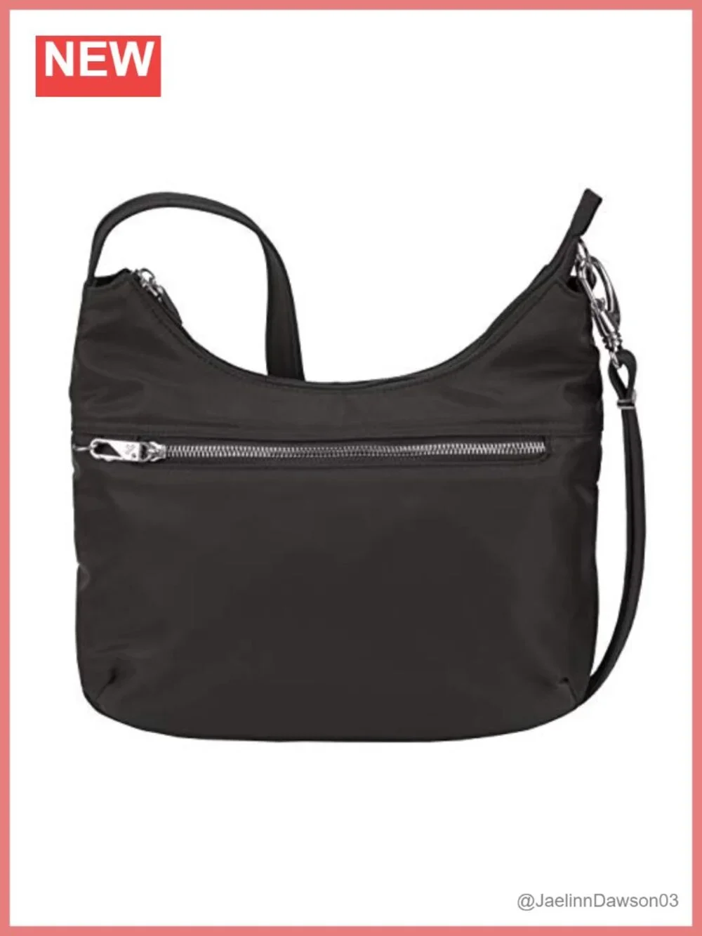 Anti-Theft Tailored Hobo Bag with RFID Blocking and Slash-Resistant Nylon